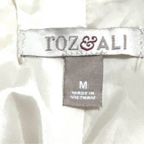 Roz & Ali Sand/Beige Short Sleeve Lined Blazer - Picture 4 of 4